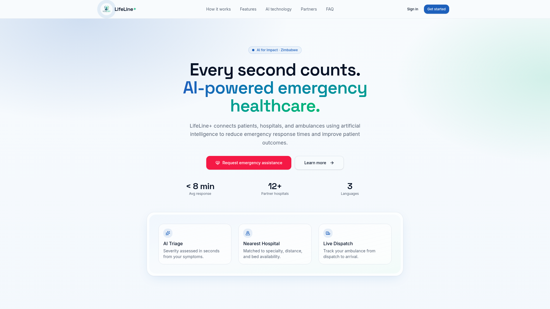 LifeLine Pulse — AI Healthcare preview