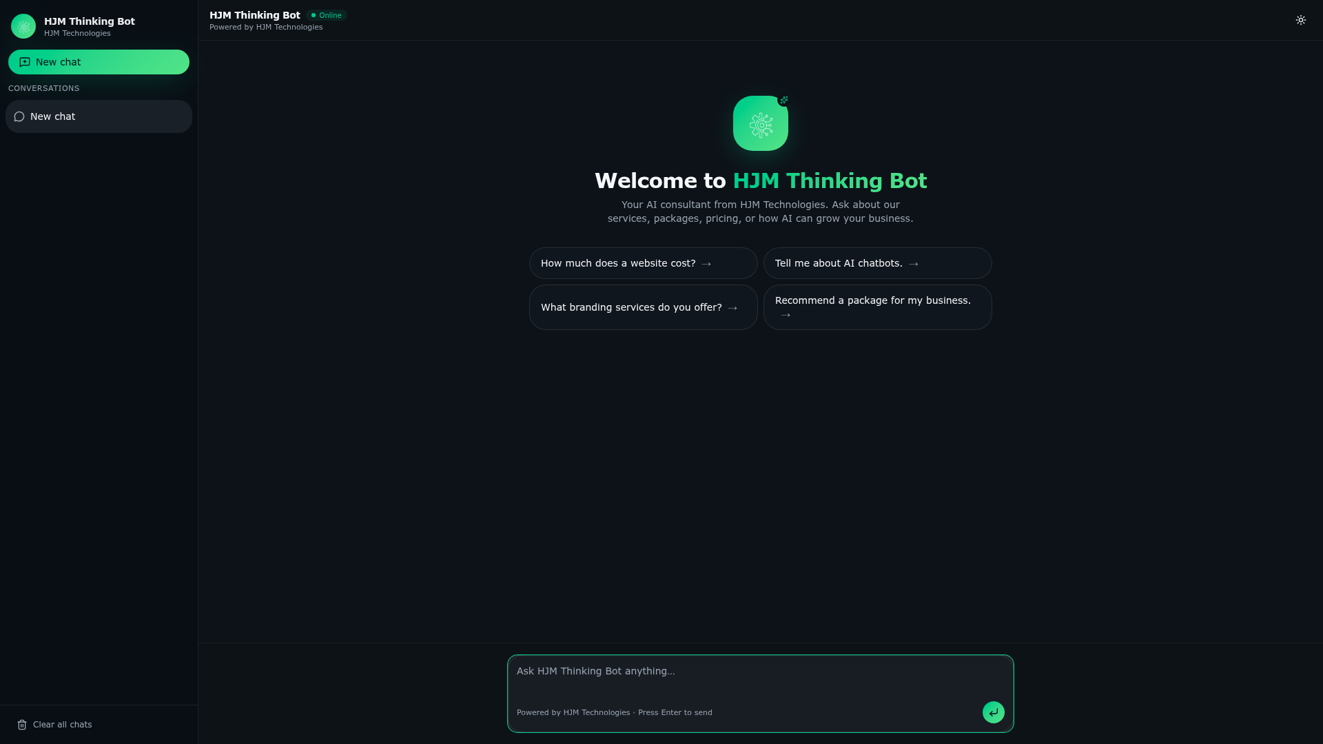 HJM Thinking Bot — Artificial Intelligence preview